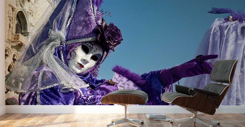 Venice Italy. The Carnival Wall Murals