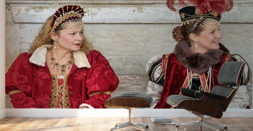 Venice Italy. The Carnival Wall Murals