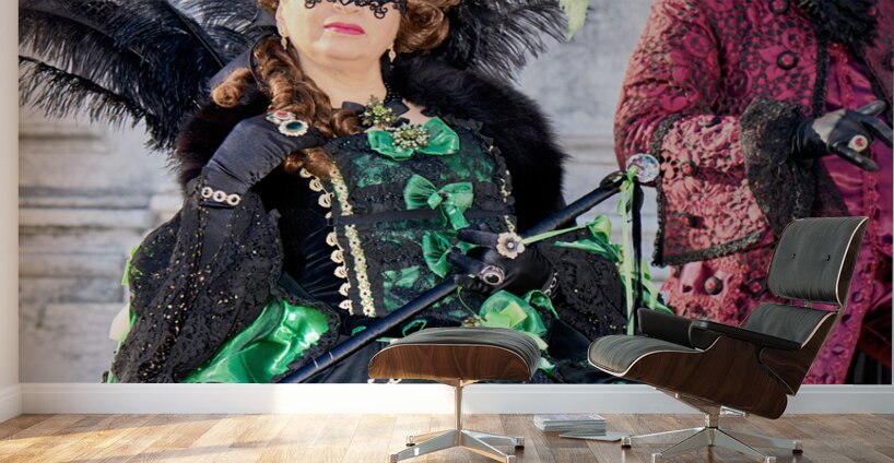 Venice Italy. The Carnival Wall Murals