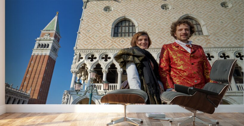 Venice Italy. The Carnival Wall Murals