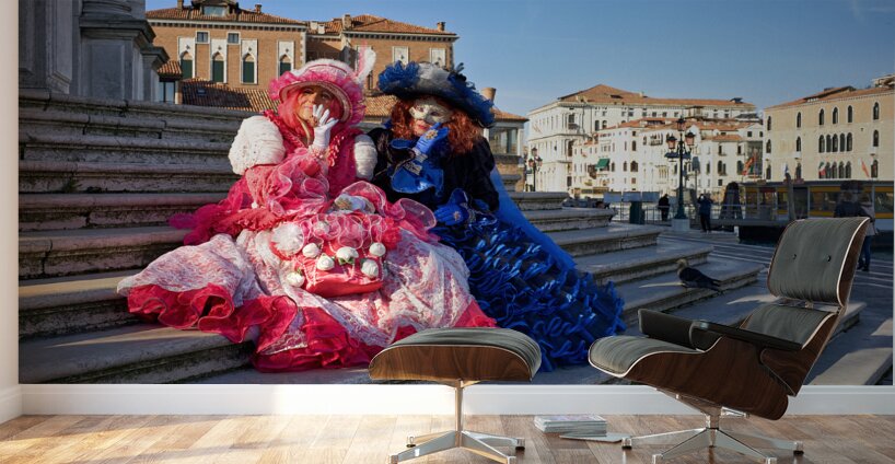 Venice Italy. The Carnival Wall Murals