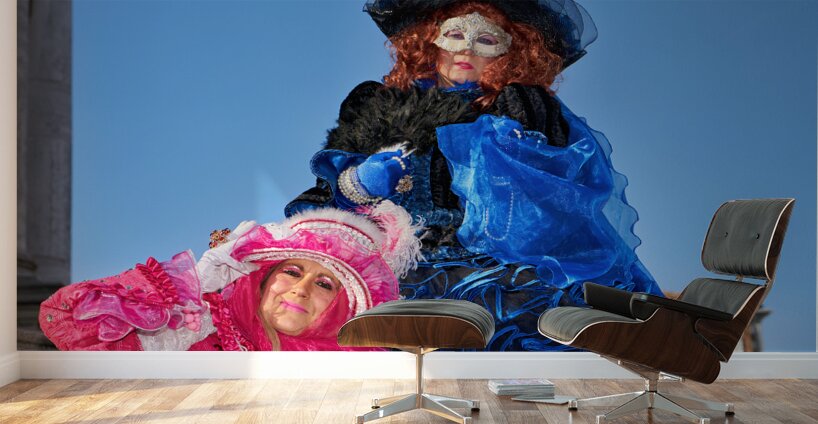 Venice Italy. The Carnival Wall Murals