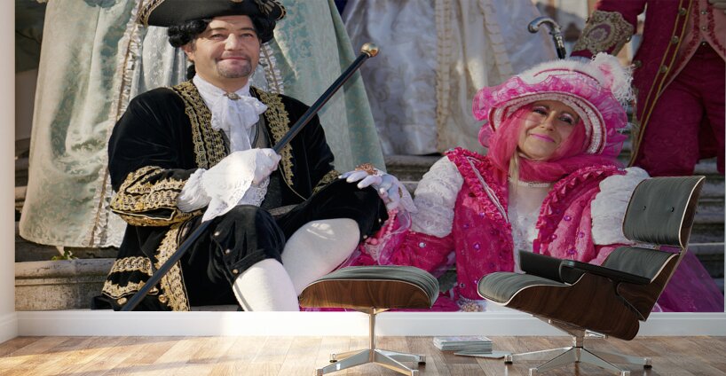 Venice Italy. The Carnival Wall Murals