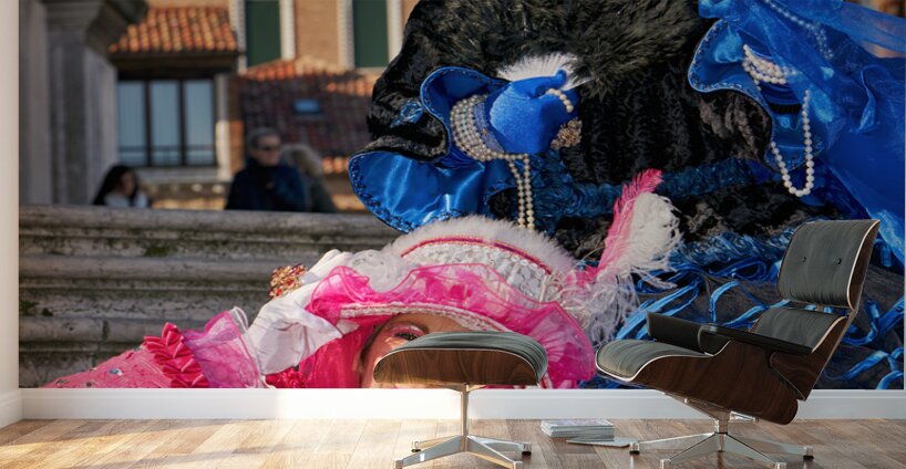 Venice Italy. The Carnival Wall Murals