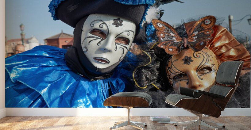 Venice Italy. The Carnival Wall Murals