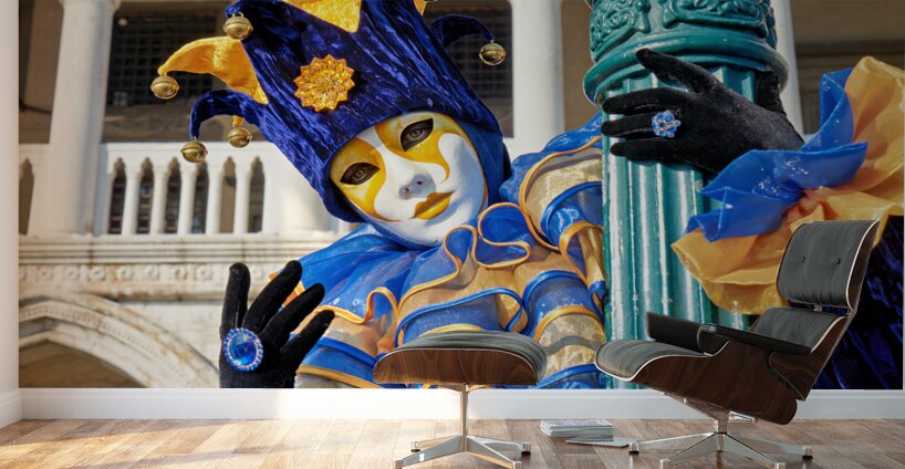 Venice Italy. The Carnival Wall Murals
