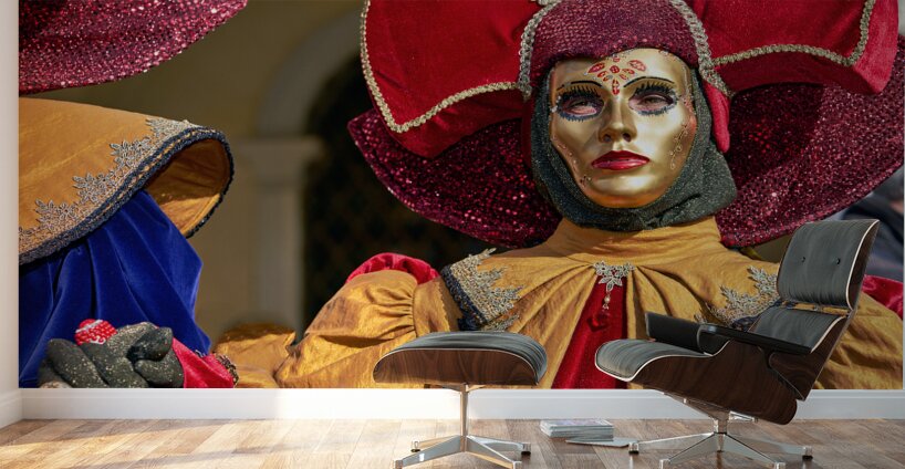 Venice Italy. The Carnival Wall Murals