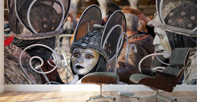 Venice Italy. The Carnival Wall Murals