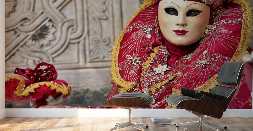 Venice Italy. The Carnival Wall Murals