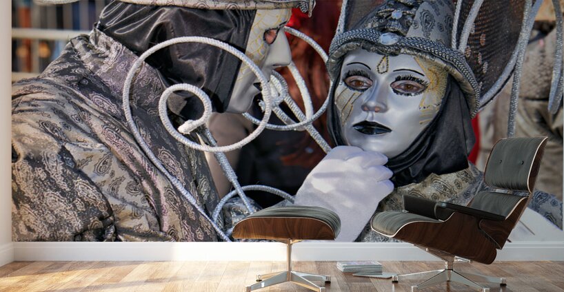 Venice Italy. The Carnival Wall Murals