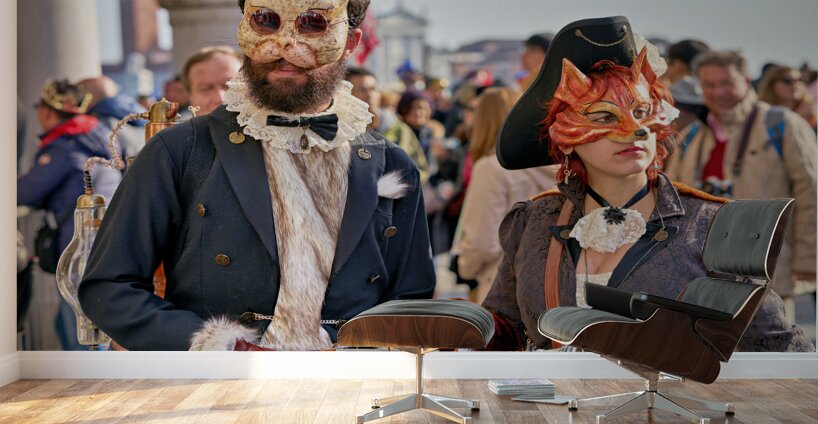 Venice Italy. The Carnival Wall Murals