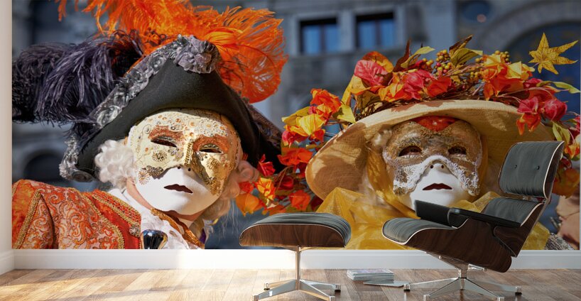 Venice Italy. The Carnival Wall Murals