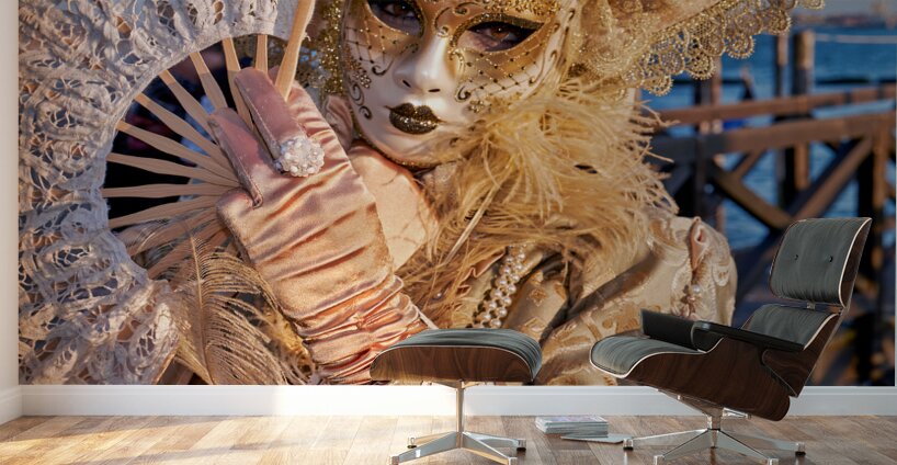 Venice Italy. The Carnival Wall Murals