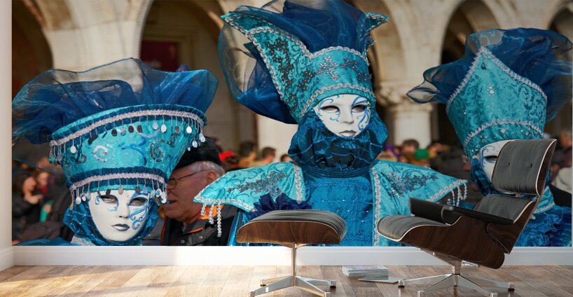 Venice Italy. The Carnival Wall Murals
