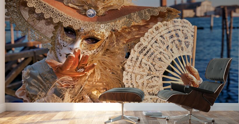 Venice Italy. The Carnival Wall Murals