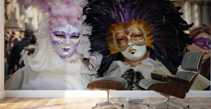 Venice Italy. The Carnival Wall Murals