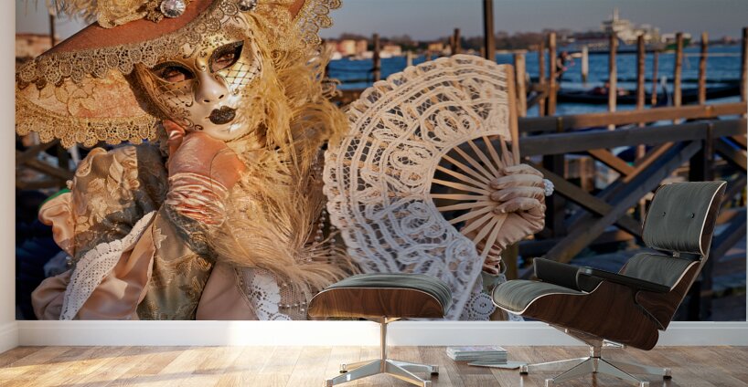 Venice Italy. The Carnival Wall Murals