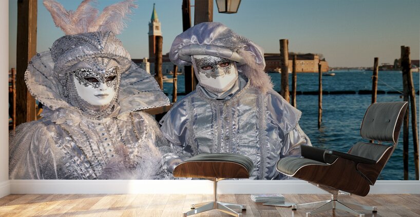 Venice Italy. The Carnival Wall Murals