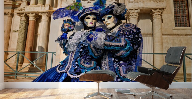 Venice Italy. The Carnival Wall Murals