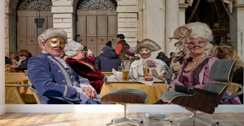 Venice Italy. The Carnival Wall Murals