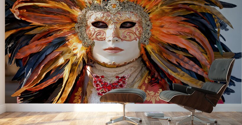 Venice Italy. The Carnival Wall Murals