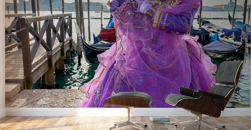 Venice Italy. The Carnival Wall Murals