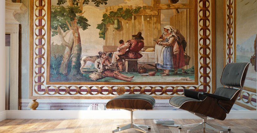 Vicenza Veneto Italy. The interiors of the Villa Valmarana ai Nani frescoed  by Giambattista and Giandomenico Tiepolo Wall Murals