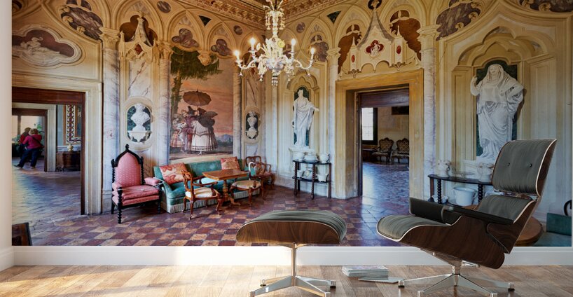 Vicenza Veneto Italy. The interiors of the Villa Valmarana ai Nani frescoed  by Giambattista and Giandomenico Tiepolo Wall Murals
