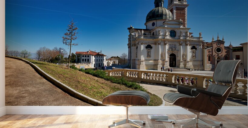 Vicenza Veneto Italy. The Church of St. Mary of Mount Berico Wall Murals