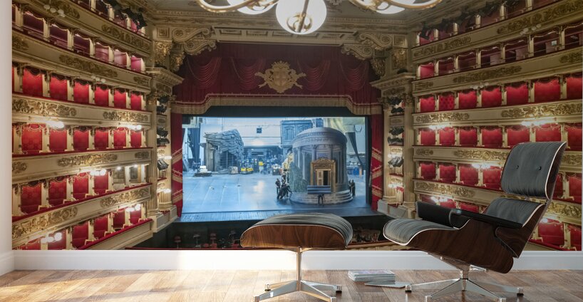 Milan Italy. Teatro alla Scala Opera House Wall Murals
