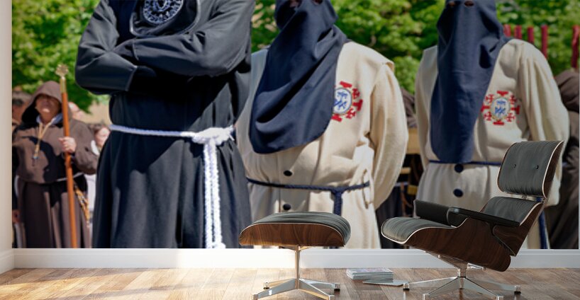 Zaragoza. Saragossa. Aragon. Spain.  Processions of the Easter Holy Week Wall Murals