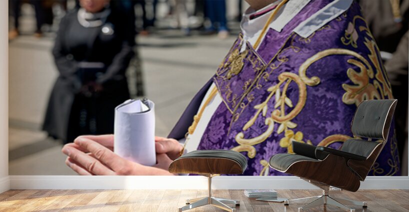 Zaragoza. Saragossa. Aragon. Spain.  Processions of the Easter Holy Week Wall Murals