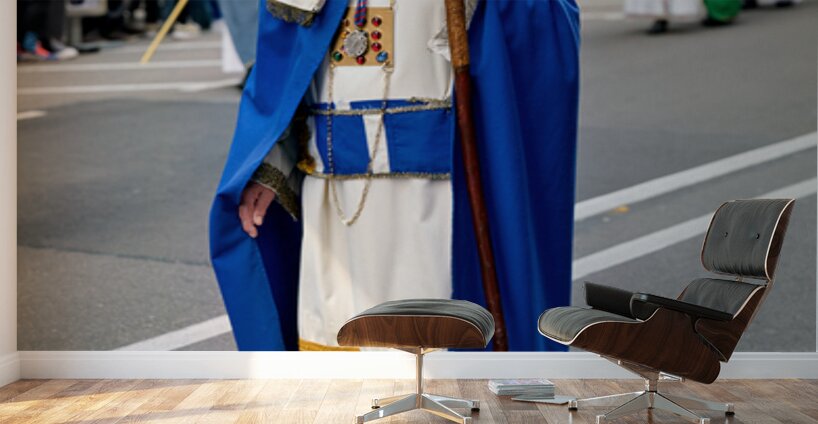 Zaragoza. Saragossa. Aragon. Spain.  Processions of the Easter Holy Week Wall Murals