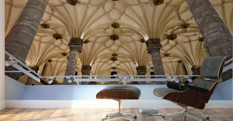 Zaragoza. Saragossa. Aragon. Spain. Sala de Exposiciones La Lonja Wall Murals