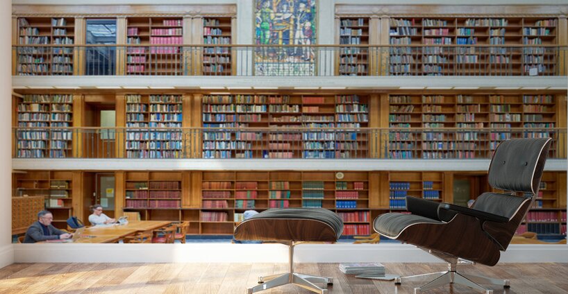 Studying in the grand Mitchell Library in Sydney Australia Wall Murals