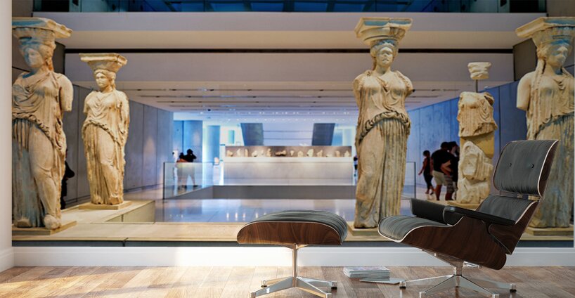 Caryatids on display at the Acropolis Museum in Athens Greece Wall Murals