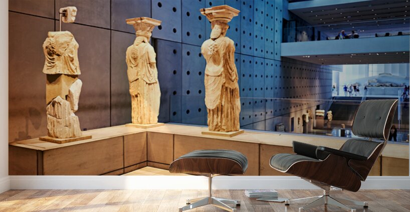 Caryatids on display at Acropolis Museum in Athens Greece Wall Murals
