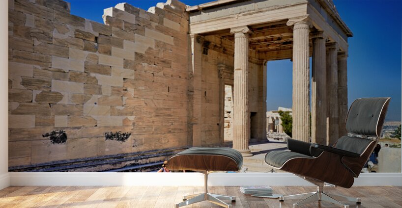 Exploring the erechtheion temple at acropolis in athens greece Wall Murals