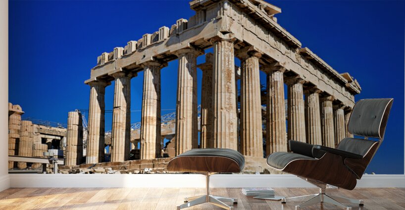 Visit Parthenon at Acropolis in Athens Greece during the day Wall Murals