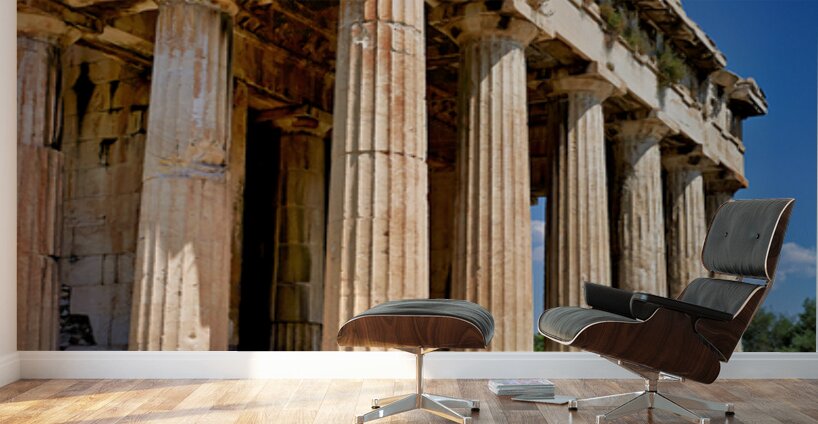 Visit to temple of hephaestus in ancient agora of athens greece Wall Murals