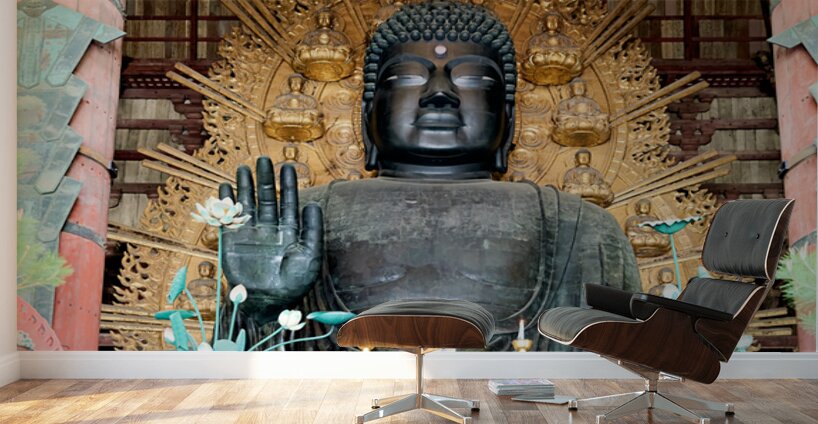 Exploring Todai ji temple with the Great Buddha Hall in Nara Ja Wall Murals
