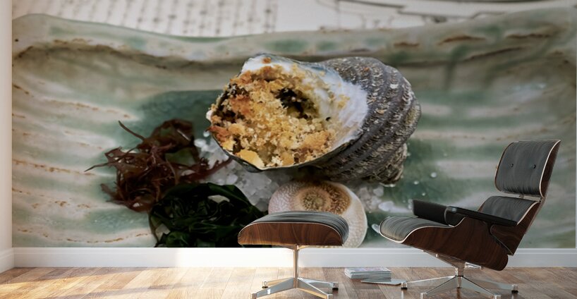 Traditional Japanese cuisine served in a restaurant in Miyajima Wall Murals