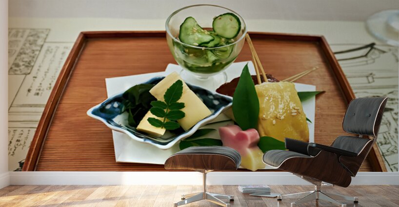Traditional Japanese food served in a restaurant in Miyajima Jap Wall Murals