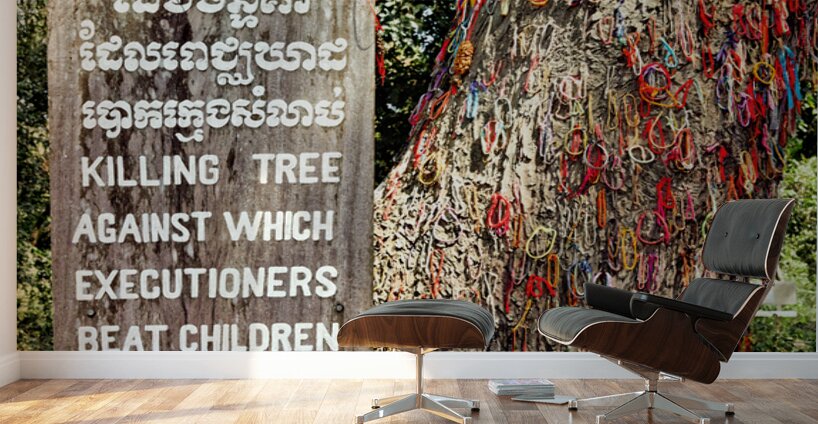 Cambodian Killing Tree a poignant memorial for children. Wall Murals