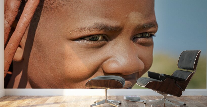 Portrait of a Himba woman in Kunene region of Namibia during the Wall Murals