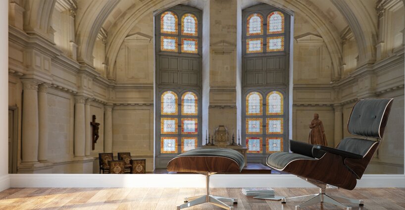 Visit chapel in Chateau de Chambord in France for quiet reflecti Wall Murals