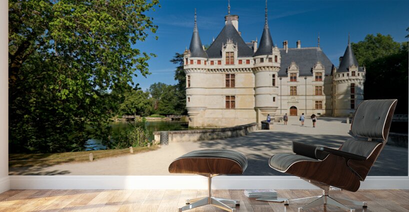 Visit to Azay le Rideau in Loire Valley France on a clear day Wall Murals