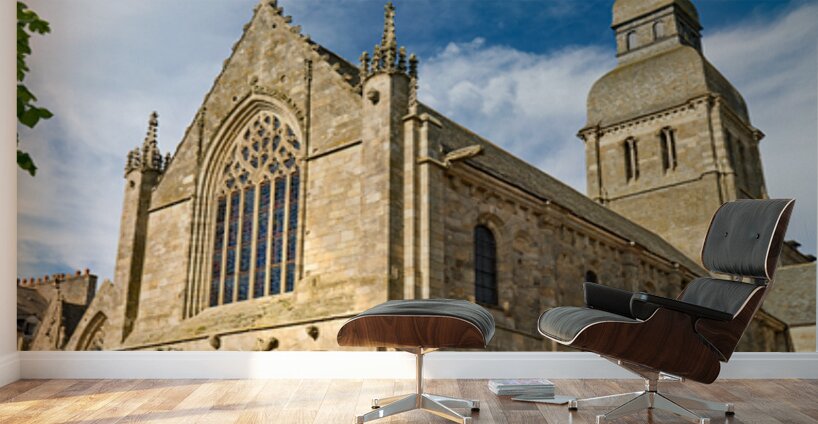 Explore the basilica of st saviour in dinan brittany france Wall Murals