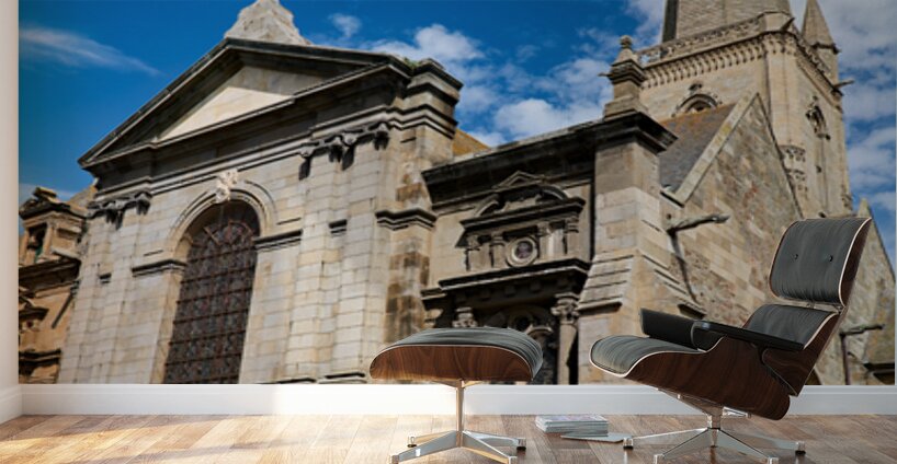 Explore cathedral saint vincent in saint malo brittany france Wall Murals