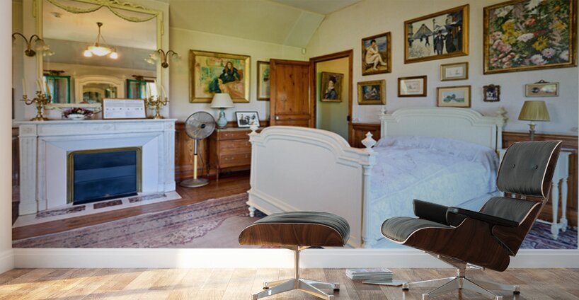 Visit to Monets house in Giverny Normandy with bright room dec Wall Murals